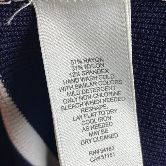 ELIZA J Striped Sleeveless Sheath Dress XL Rayon Blend Office‎ Wear - Picture 8 of 9